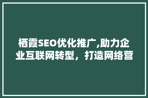 栖霞SEO优化推广,助力企业互联网转型，打造网络营销新格局