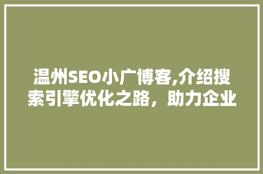 温州SEO小广博客,介绍搜索引擎优化之路，助力企业腾飞
