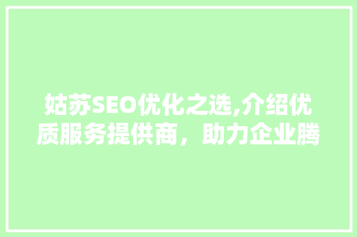 姑苏SEO优化之选,介绍优质服务提供商，助力企业腾飞