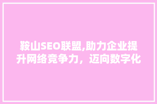 鞍山SEO联盟,助力企业提升网络竞争力，迈向数字化未来