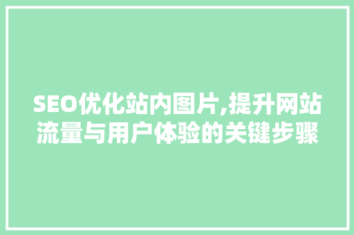 SEO优化站内图片,提升网站流量与用户体验的关键步骤