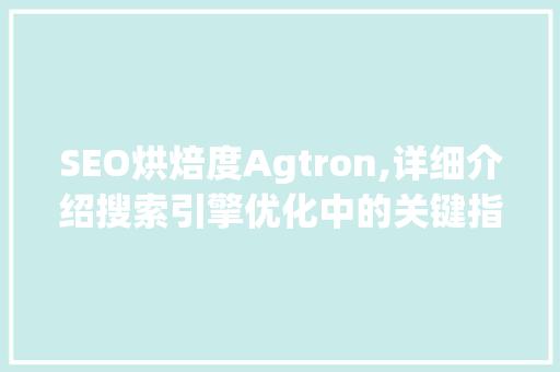 SEO烘焙度Agtron,详细介绍搜索引擎优化中的关键指标