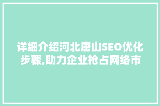 详细介绍河北唐山SEO优化步骤,助力企业抢占网络市场高地