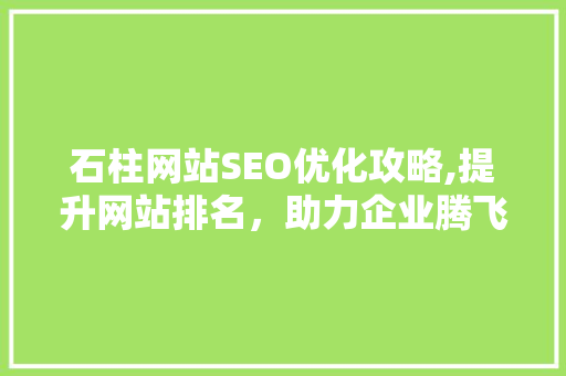 石柱网站SEO优化攻略,提升网站排名，助力企业腾飞