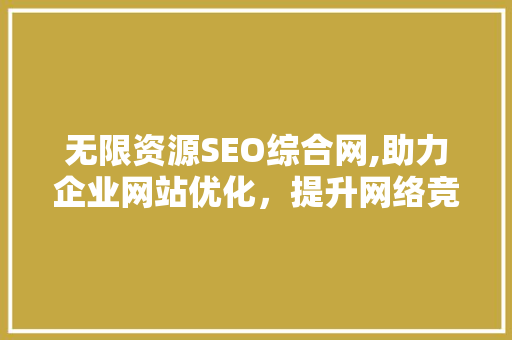无限资源SEO综合网,助力企业网站优化，提升网络竞争力  第1张
