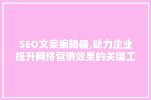 SEO文案编辑器,助力企业提升网络营销效果的关键工具