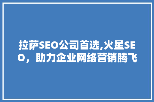 拉萨SEO公司首选,火星SEO，助力企业网络营销腾飞
