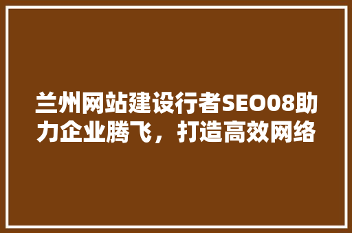 兰州网站建设行者SEO08助力企业腾飞，打造高效网络营销步骤