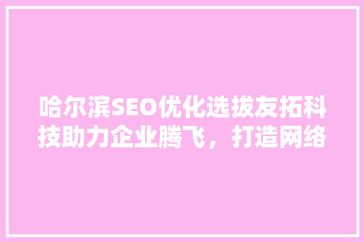 哈尔滨SEO优化选拔友拓科技助力企业腾飞，打造网络营销新格局
