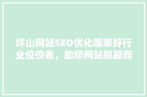 坪山网站SEO优化哪家好行业佼佼者，助您网站脱颖而出