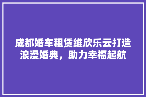 成都婚车租赁维欣乐云打造浪漫婚典，助力幸福起航