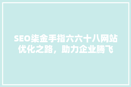 SEO柒金手指六六十八网站优化之路，助力企业腾飞
