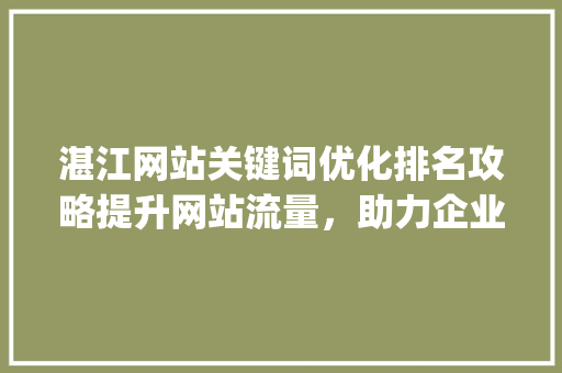 湛江网站关键词优化排名攻略提升网站流量，助力企业腾飞_湛江网站关键词优化排名