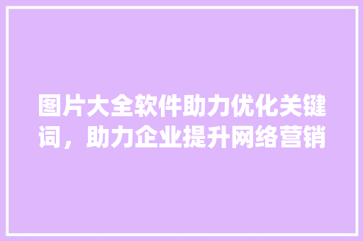 图片大全软件助力优化关键词，助力企业提升网络营销效果_优化关键词图片大全软件