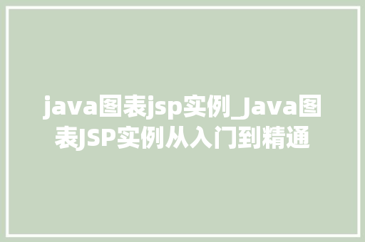 java图表jsp实例_Java图表JSP实例从入门到精通  第1张