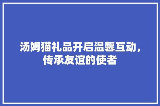汤姆猫礼品开启温馨互动，传承友谊的使者